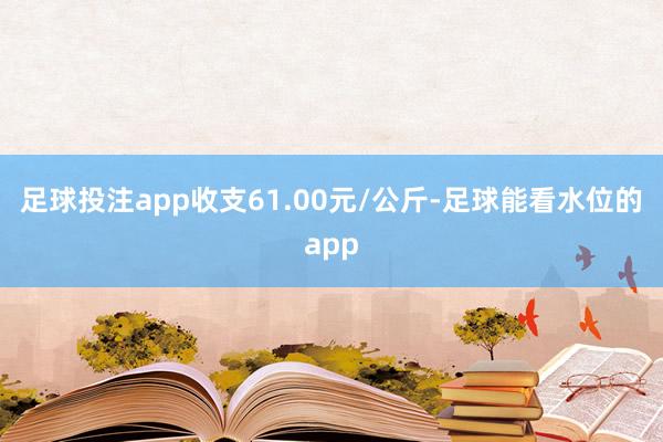 足球投注app收支61.00元/公斤-足球能看水位的app