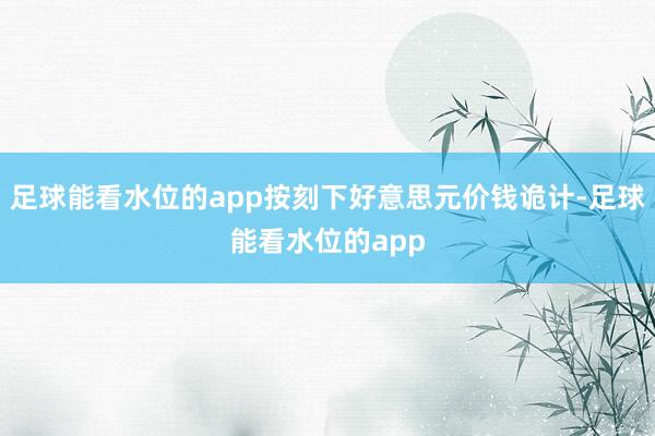 足球能看水位的app按刻下好意思元价钱诡计-足球能看水位的app