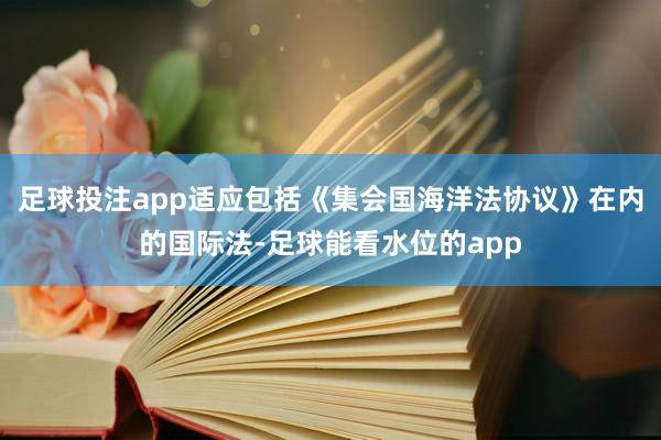 足球投注app适应包括《集会国海洋法协议》在内的国际法-足球能看水位的app