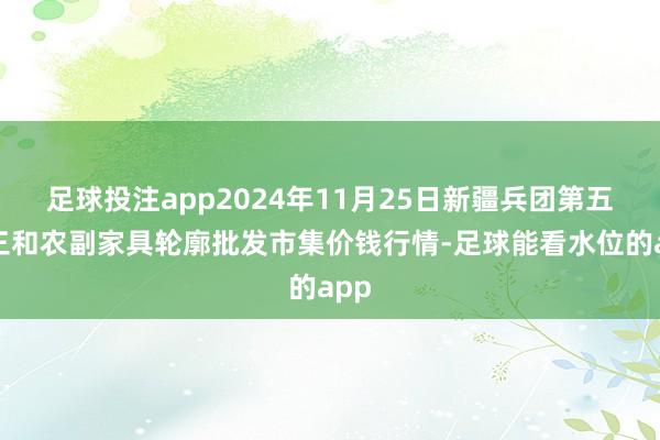 足球投注app2024年11月25日新疆兵团第五师三和农副家具轮廓批发市集价钱行情-足球能看水位的app