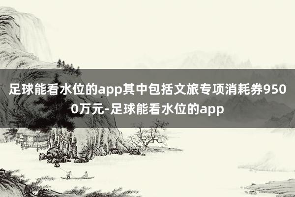 足球能看水位的app其中包括文旅专项消耗券9500万元-足球能看水位的app