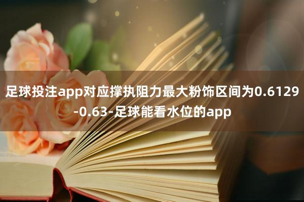 足球投注app对应撑执阻力最大粉饰区间为0.6129-0.63-足球能看水位的app